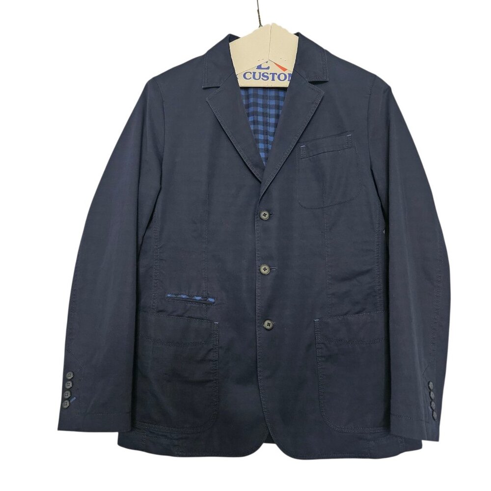 BOSS Hugo Boss Men's Medvin3 Sport Coat SZ 38R Navy Blazer Regular Fit Preppy